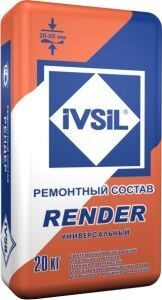 Универсальная ремонтная смесь IVSIL RENDER 20кг